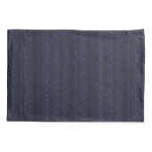 Abstracte Zachte Hues Deep Blue Subtle Stripe Kussensloop (Achterkant-Links)