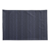 Abstracte Zachte Hues Deep Blue Subtle Stripe Kussensloop (Achterkant-Rechts)