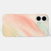 'Abstracte Zachte Pastel Waterverf' iPhone 16 Hoes (Achterkant (horizontaal))