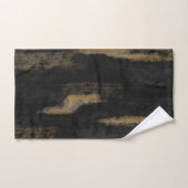 Abstracte zachte steenkool en gouden houtskool bad handdoek (Handdoek)