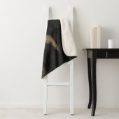 Abstracte zachte steenkool en gouden houtskool sherpa deken (In situ)