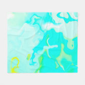 Abstracte zachte wolkenachtergrond in pastelkleuri fleece deken (Voorkant (Horizontaal))
