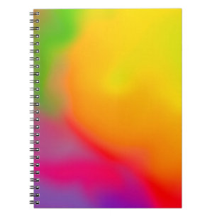 Abstracte zachte wolkenachtergrond in pastelkleuri notitieboek