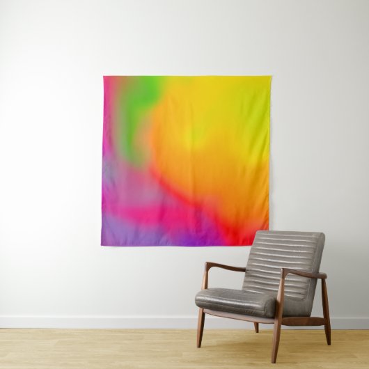 Abstracte zachte wolkenachtergrond in pastelkleuri wandkleed (In situ)