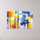 Abstracte zachtheid canvas afdruk (Voorkant)