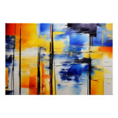 Abstracte zachtheid perfect poster (Voorkant)