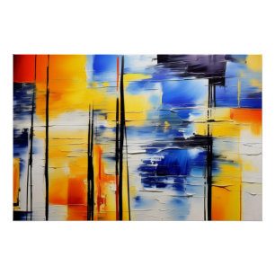 Abstracte zachtheid perfect poster