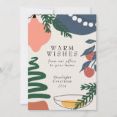 Abstracte zakelijke flat vakantie Kaart (Voorkant)