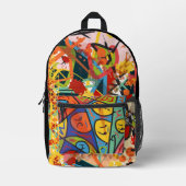 Abstracte zakken bedrukte rugzak (Voorkant)