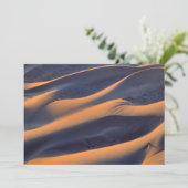Abstracte zandduin bedankkaart (Staand voorkant)