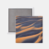 Abstracte zandduin magneet (Voorkant / Achterkant)