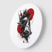 Abstracte zandloper wandklok (Hoek)