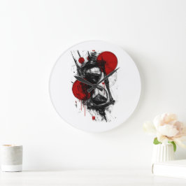 Abstracte zandloper wandklok