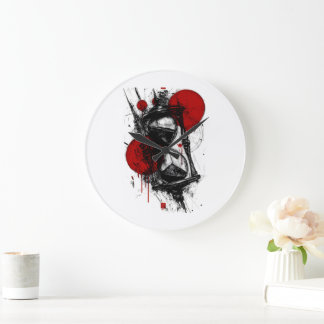 Abstracte zandloper wandklok