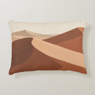 Abstracte Zandsteen Woestijnduinen Accent Kussen