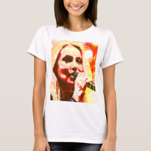 Abstracte Zanger Muziek Liefhebber  T-shirt
