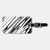 Abstracte Zebra afdrukken Bagagelabel (Voorkant horizontaal)