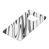 Abstracte Zebra afdrukken Creditkaart Flessenopener (Achterkant Gekanteld)