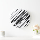 Abstracte Zebra afdrukken Grote Klok (Huis)