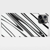 Abstracte Zebra afdrukken iPhone Hoesje (Achterkant horizontaal)