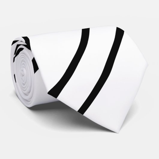 Abstracte Zebra afdrukken Stropdas (Opgerold)