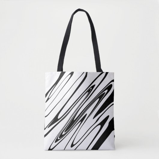 Abstracte Zebra afdrukken Tote Bag (Voorkant)