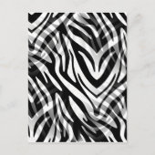 Abstracte Zebra Briefkaart (Voorkant)