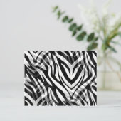 Abstracte Zebra Briefkaart (Staand voorkant)