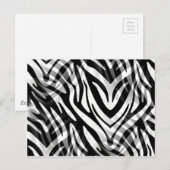 Abstracte Zebra Briefkaart (Voorkant / Achterkant)