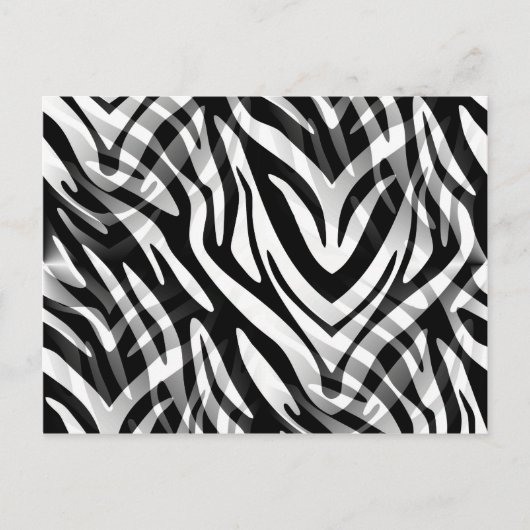 Abstracte Zebra Briefkaart (Voorkant)