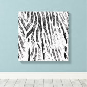 Abstracte Zebra canvas afdrukken (Insitu (Houten vloer))