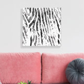Abstracte Zebra canvas afdrukken (Insitu (Woonkamer))