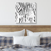 Abstracte Zebra canvas afdrukken (Insitu (Slaapkamer))
