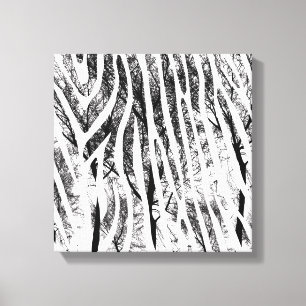 Abstracte Zebra canvas afdrukken