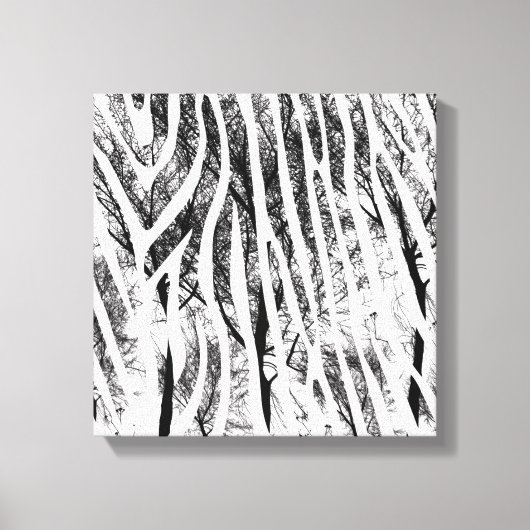 Abstracte Zebra canvas afdrukken (Voorkant)