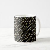 Abstracte zebra gestreept. Afdrukafbeelding van di Koffiemok (Voorkant rechts)