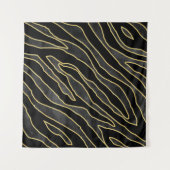 Abstracte zebra gestreept. Afdrukafbeelding van di Wandkleed (Voorkant (horizontaal))