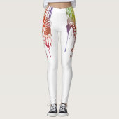 Abstracte Zebra Leggings (Voorkant)