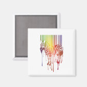 abstracte zebra magneet (Voorkant / Achterkant)