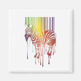 abstracte zebra magneet