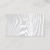 Abstracte Zebra Pattern Designer Visitekaartje (Voorkant)