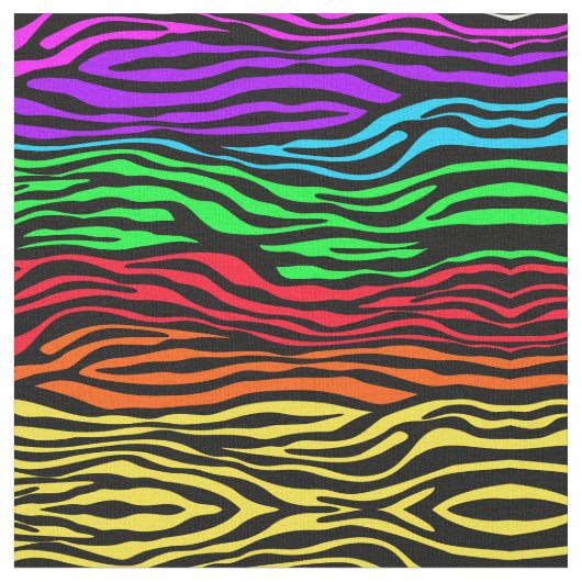 Abstracte zebra regenboogkleuren stof (Close Up)