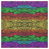 Abstracte zebra regenboogkleuren stof (Swatch)