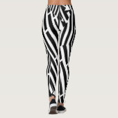 Abstracte Zebra Stripes Yoga Leggings (Achterkant)