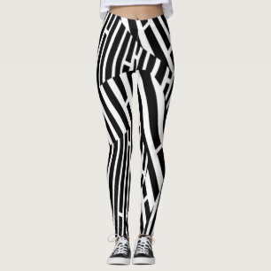 Abstracte Zebra Stripes Yoga Leggings