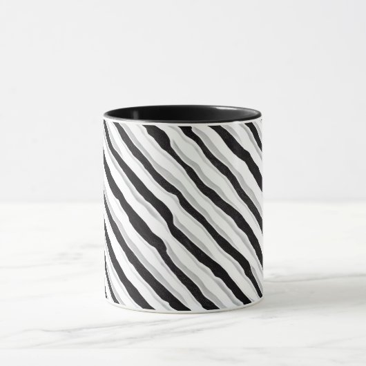 Abstracte Zebra Swirl Mok (Midden)