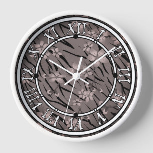 Abstracte zebra tijgerleerbloemen