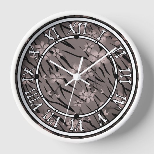 Abstracte zebra tijgerleerbloemen (Voorkant)