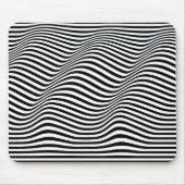 Abstracte Zebra, zwarte en witte strepen Muismat (Voorkant)