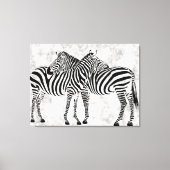Abstracte Zebras Canvas Afdruk (Voorkant)